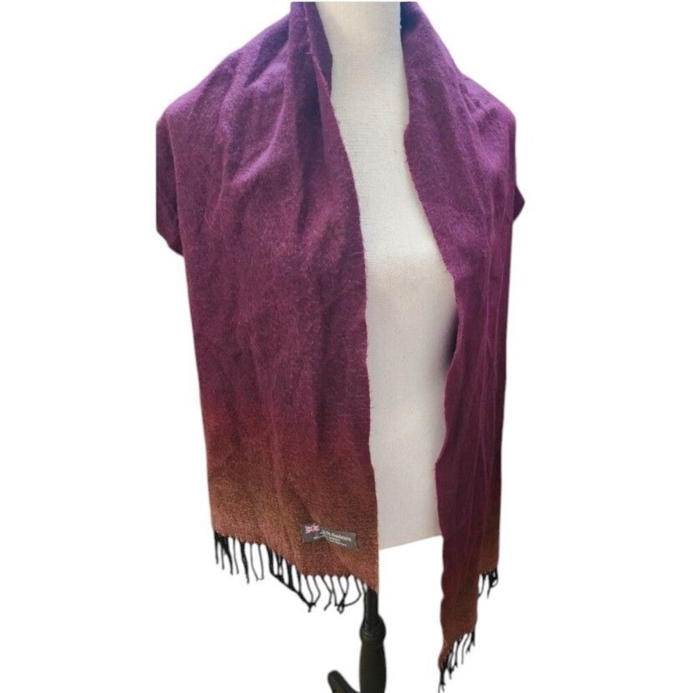 Cashmere Ombre Scarf Made in Scotland Vintage